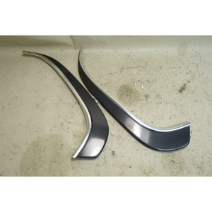 BMW E30 Sedan Rear Vent Window Sail Trim Pair Diamond Black 181 1985-1991 OEM