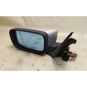 Damaged 2000-2003 BMW E46 Left Side Mirror Heated Memory Titanium Silver 354 OEM