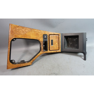 Damaged 1997-2003 BMW E39 5-Series Vavona Wood Center Console Trim Panel OEM