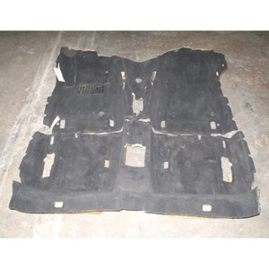 2000-2006 BMW E46 3-Series Convertible Floor Covering Carpet Set Black OEM