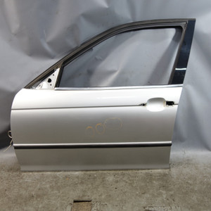 99-05 BMW E46 3-Series 4-Door Left Front Drivers Door Shell Panel Silver OEM