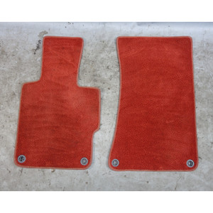 96-02 BMW Z3 Roadster Floor Mat Pair Tanin Red Factory OEM 51479404901