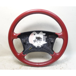 BMW E36 3-Series Z3 Steering Wheel Tannin Red Leather 4 Spoke OEM