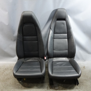 2010-2013 Porsche Panamera 970 Front Seat Pair Black OEM Standard Seats Heated
