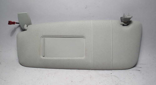 BMW E60 Left Driver's Sun Visor Grey Cloth w Light Illumination 2004-2010 USED