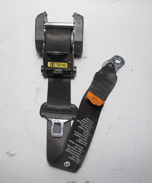 BMW E46 3-Series Convertible Rear Seat Belt Black Left Right 2000-2006 OEM USED