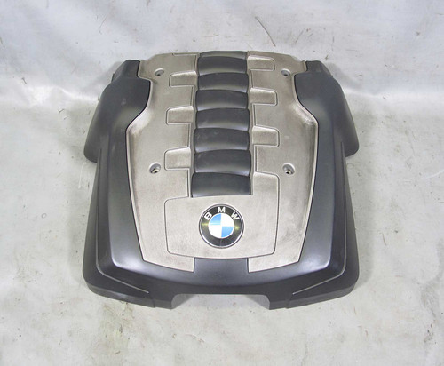 BMW N62N V8 Acoustic Plastic Engine Cover w Emblem 2006-2010 E60 E63 E65 USED OE