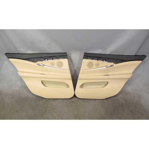 2010-2017 BMW F07 5-Series Gran Turismo GT Rear Int Door Panels Beige Leather