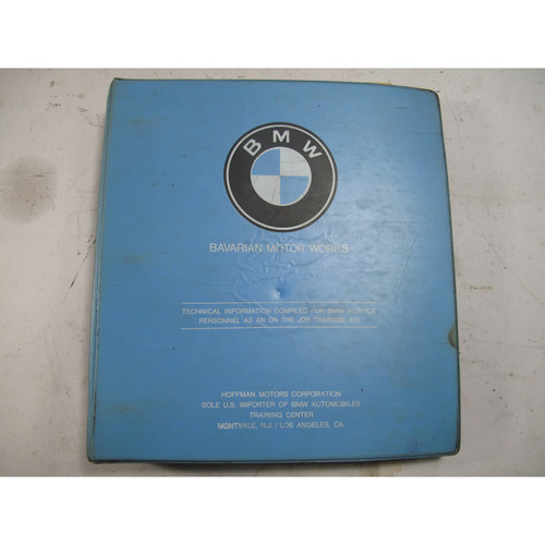 Original BMW North America Training/Service Aid  By Hoffman Motors Blue Binder
