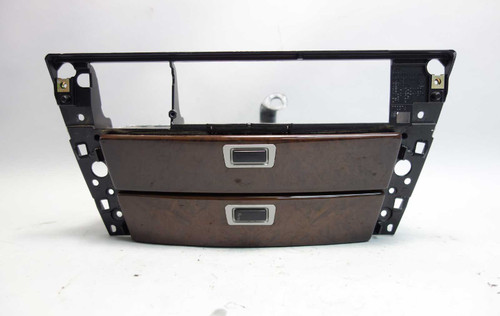 2006-2008 BMW E65 E66 7-Series Front Center Dashboard Drawer Cubbies w Dark Ash