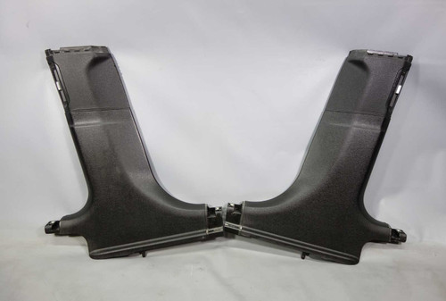 2009-2015 BMW F01 7-Series F02 B- Pillar Column Lower Cover Trim Pair Black OEM