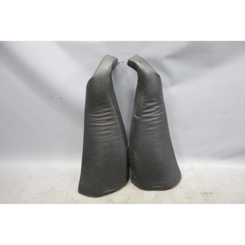 2000-2006 BMW E53 X5 Rear Seat Backrest Side Bolsters Pair Black Leather OEM