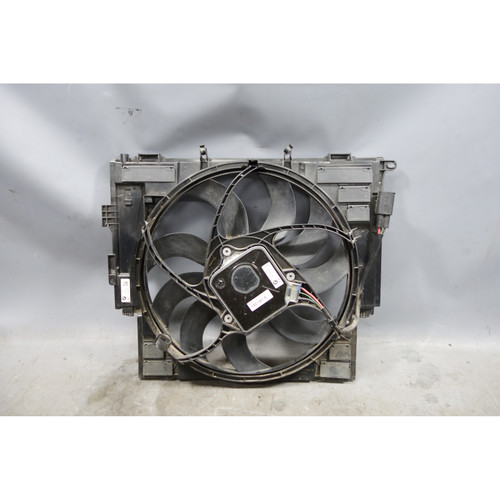 2014-2016 BMW F10 528i 528iX Auxilary Aux Electric AC Cooling Fan w Frame OEM