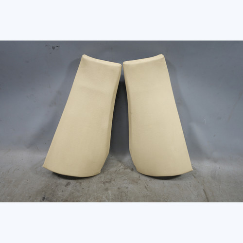 2004-2006 BMW E83 X3 SAV Rear Seat Backrest Side Bolster Pair Beige Leather OEM