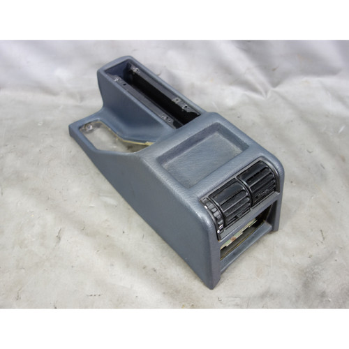 1988-1990 BMW E32 7-Series Center Console Indigo Blue Vinyl Rear Vents OEM