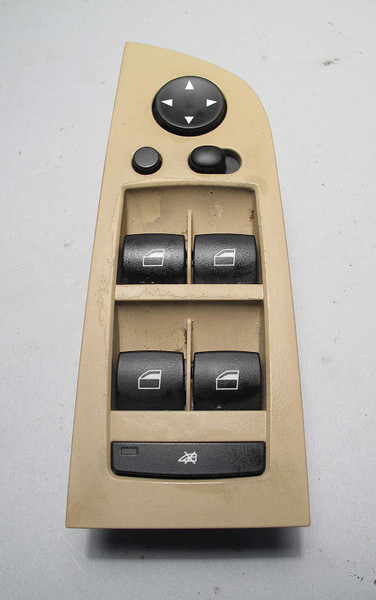 BMW E90 E91 3-Series 4-Door Master Driver's Window Lifter Switch Beige 2006-2012