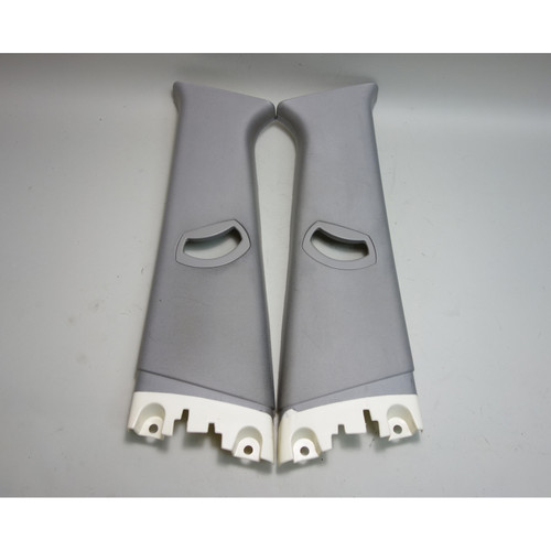 2006-2010 BMW E83 X3 SAV Interior B- Pillar Column Upper Covers Light Grey OEM