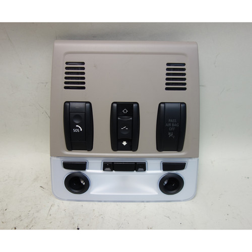 2008-2013 BMW E82 1-Series Coupe Front Map Light Switch Unit Sunroof Beige OEM