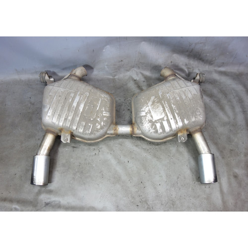 BMW E90 335d Factory Rear Exhaust Muffler Pair Left Right 2009-2011 USED OEM