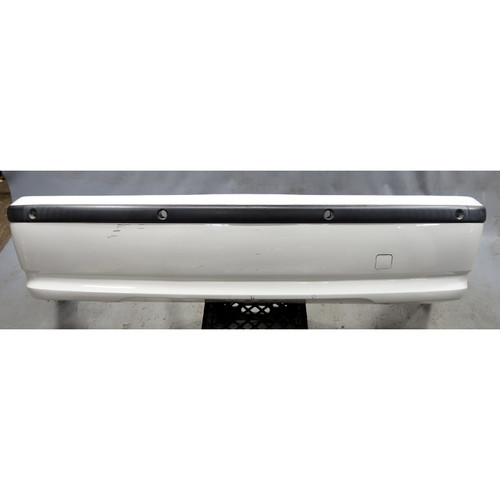 2002-2006 BMW E46 3-Series Sedan Late Rear Bumper Trim Cover White 3 PDC OEM 2002-2006 BMW E46 3-Series Sedan Late Rear Bumper Trim Cover White 3 PDC OEM