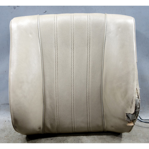 1979-1984 BMW E28 E23 Front Seat Backrest Cover Cushion Pearl Beige Vinyl OEM