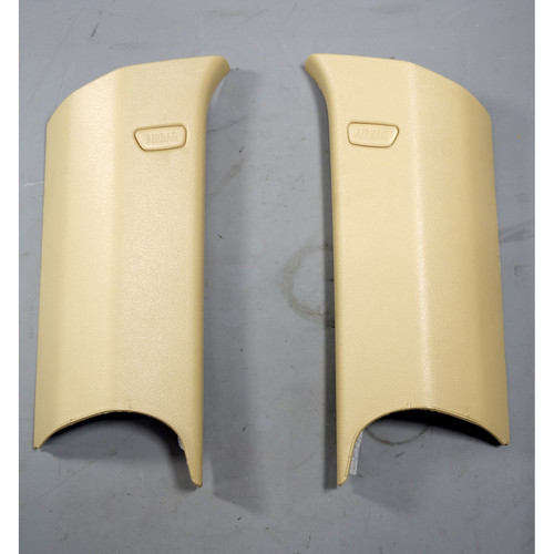 2011-2017 BMW F25 X3 SAV Interior C- Pillar Column Covers Pair Beige OEM