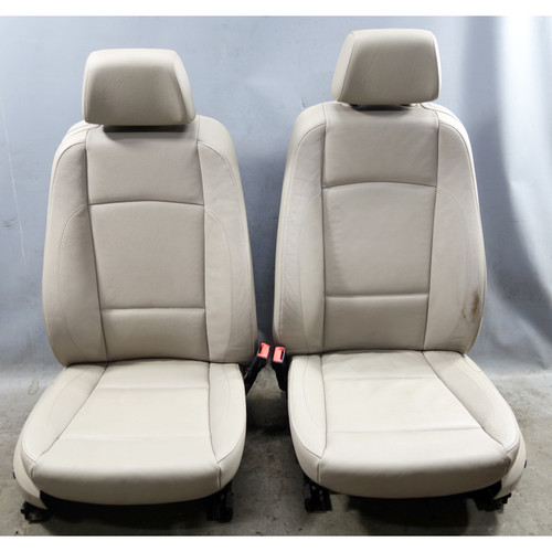 2009-2013 BMW E82 1 Series Coupe Factory Basic Seat Front Beige Leather OEM