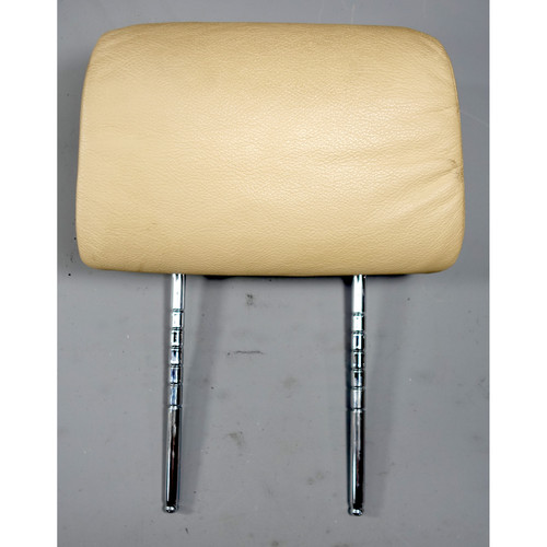 1999-2003 BMW E39 5-Series Front Sport Seat Headrest Restraint Beige Leather OEM