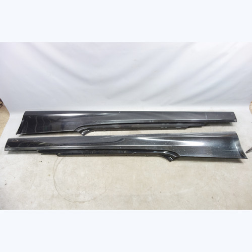 Damaged 2010-2013 BMW E92 E93 3-Series 2door Side Skirt Panel Pair Black 2 OEM