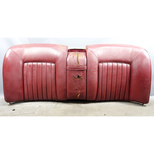 1978-1979 BMW E23 7-Series Early Rear Seat Backrest Cushion Pad Velour Red OEM