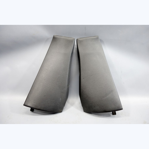 04-06 BMW E83 X3 SAV Rear Seat Bolster Lateral Trim Panel Pair Black Leather OEM