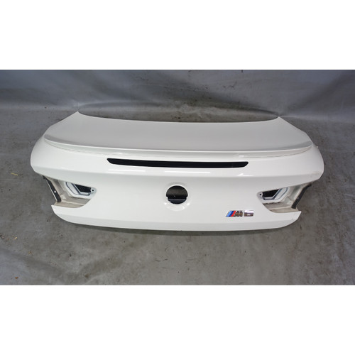 Damaged 2012-2017 BMW F13 6-Series Coupe Factory Trunk Boot Deck Lid White OEM