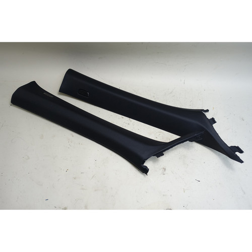 13-15 BMW F01 F02 7-Series Factory Front Int A- Pillar Column Covers Black OEM