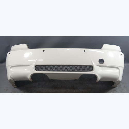 Damaged 08-13 BMW E92 E93 M3 2dr Rear Bumper Cover Panel Trim White PDC OEM