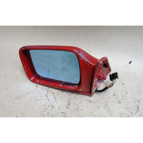 1984-1993 BMW E30 3-Series Left Driver Outside Side Mirror Cinnabar Red Heat OEM