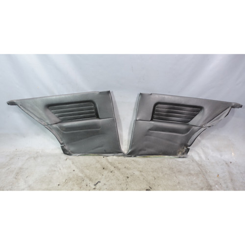 1988-1991 BMW E30 3-Series Coupe Rear Interior Trim Panel Pair Black Vinyl OEM 1988-1991 BMW E30 3-Series Coupe Rear Interior Trim Panel Pair Black Vinyl OEM