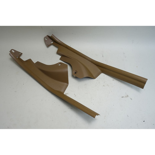 Damaged 94-98 BMW E36 3-Series Sedan Rear Door Sill Trim Pair Dark Beige OEM