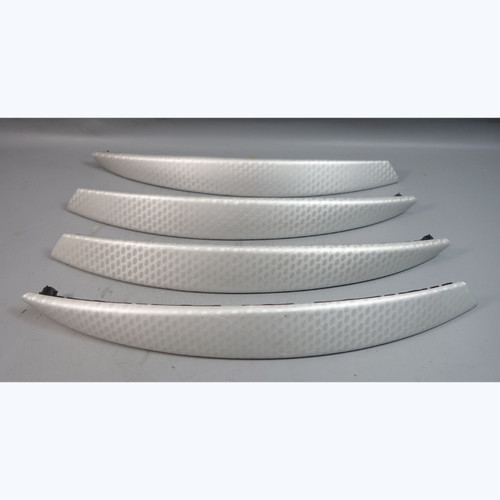 2004-2006 BMW E83 X3 SAV Interior Door Handle Trim Set Cloud Cut Aluminum OEM