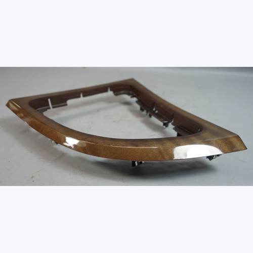 08-13 BMW E82 E88 1-Seires Center Console Shifter Surround Wood Trim Walnut OEM