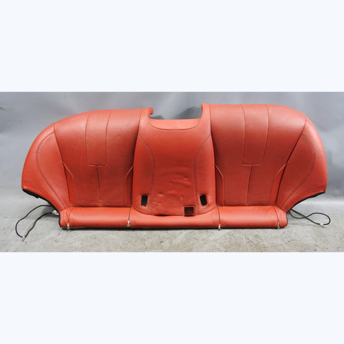 Damaged 2014-2018 BMW F06 M6 Rear Seat Bottom Bench Pad Red Leather Climate OEM