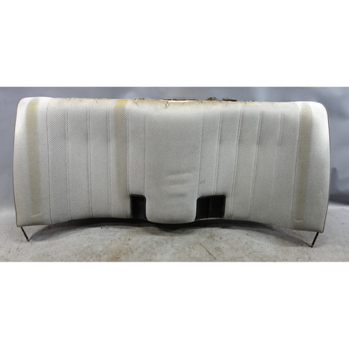 DAMAGED 87-91 BMW E30 3-Series Coupe  Sedan Rear Seat Backrest Silver Cloth OEM