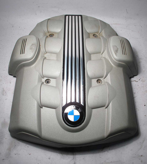 BMW 2004-2005 545i 645i N62 V8  Plastic Engine Cover w Emblem E60 E63 E64 OEM
