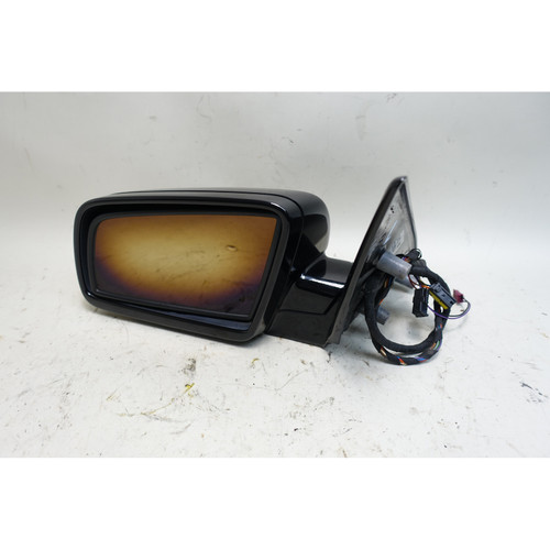 2004-2005 BMW E63 E64 645Ci Early Left Outside Side Mirror Black Sapphire OEM