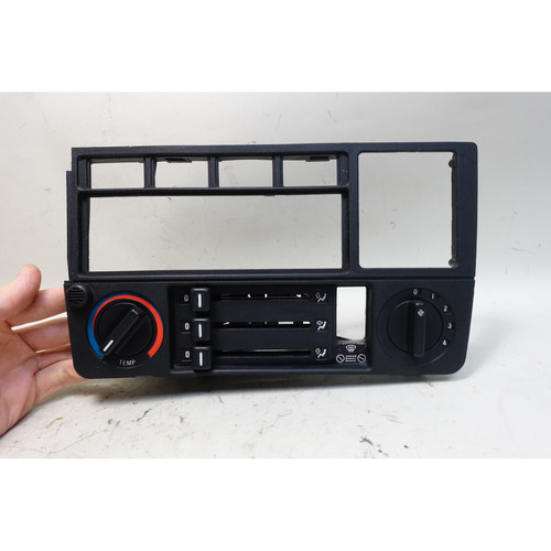 Damaged 1984-1991 BMW E30 Climate Control Radio Surround Trim Face Panel 