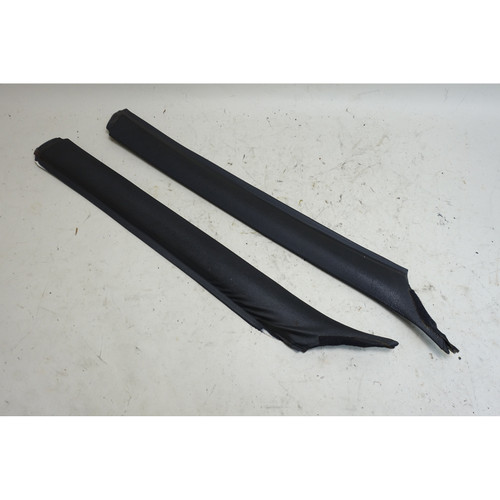 Damaged 1984-1993 BMW E30 3-Series Windshield A- Pillar Column Covers Black OE