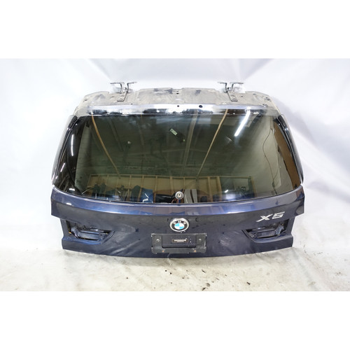 2014-2018 BMW F15 X5 F85 Rear Trunk Hatch Lid w Glass Imperial Blue OEM