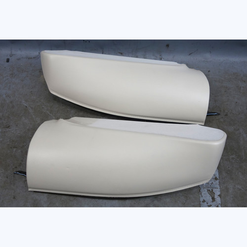 2017-2023 BMW G30 5-Series Rear Seat Side Bolster Pair Ivory White Nappa OEM