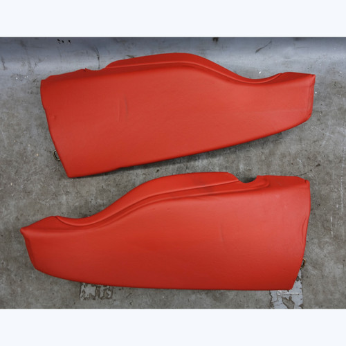 2015-2020 BMW F82 M4 Rear Seat Side Bolster Pair Sakhir Orange Red Leather OEM