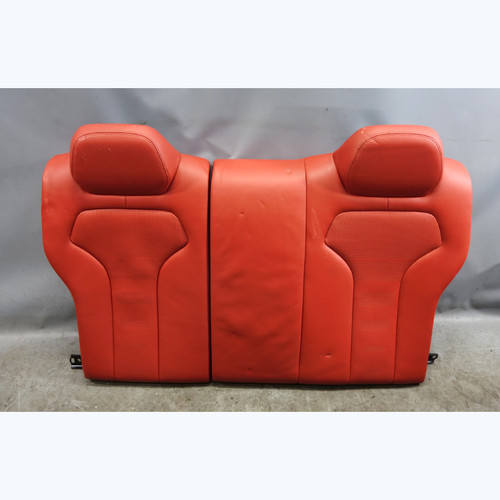 Damaged 2015-2020 BMW F82 M4 Rear Seat Backrest Sakhir Orange Red Leather OEM