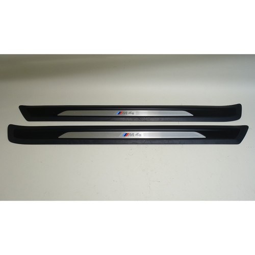 2015-2018 BMW F82 M4 Factory Coupe Door Sill Entry Covers Left Right OEM